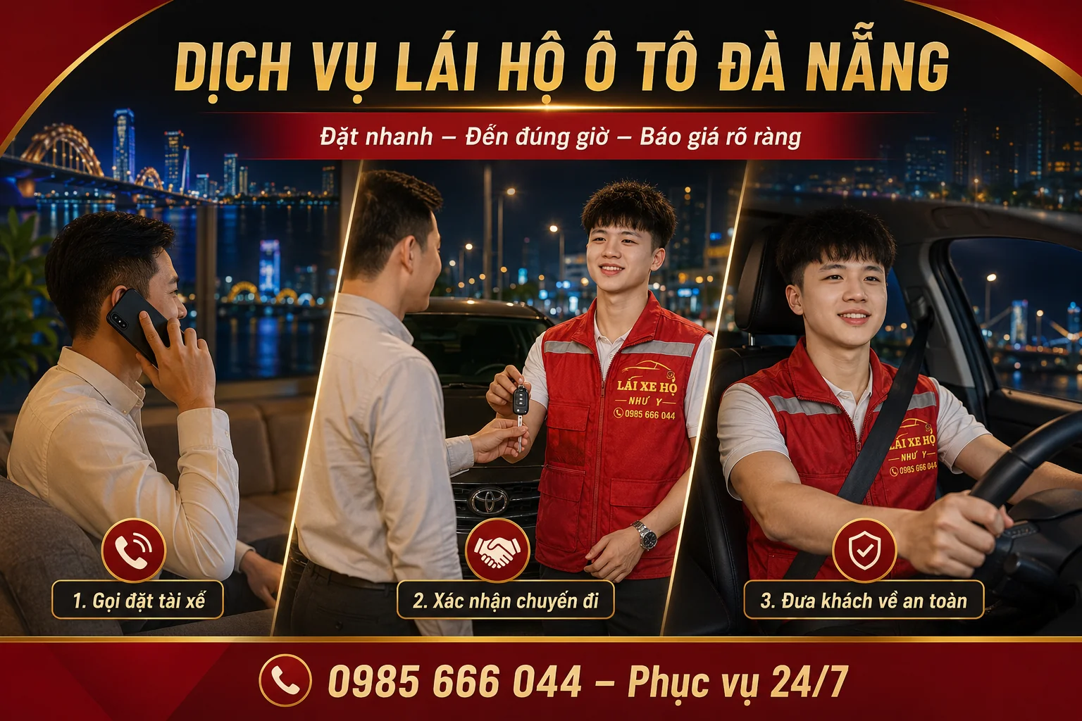 Dịch vụ lái hộ ô tô Đà Nẵng Như Ý Driver