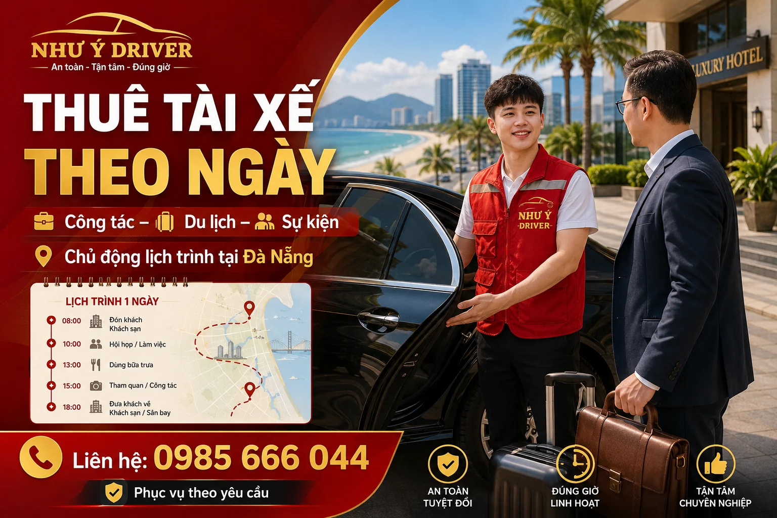 Thuê tài xế theo ngày tại Đà Nẵng