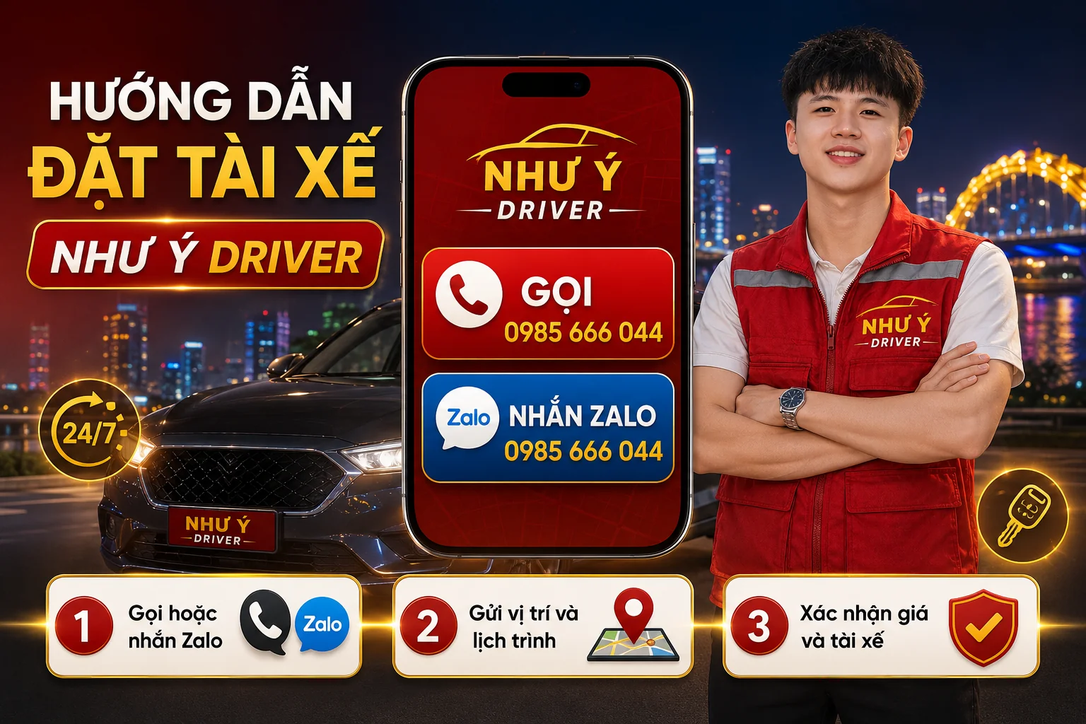 Hướng Dẫn Quy Trình Đặt Tài Xế Như Ý Driver Nhanh Chóng Trong 3 Bước
