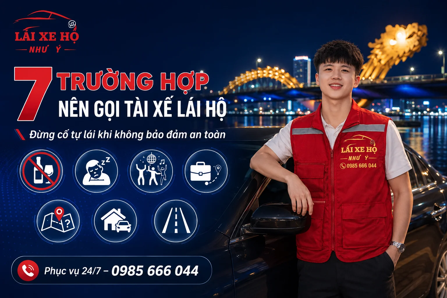 7 trường hợp nên gọi tài xế lái hộ
