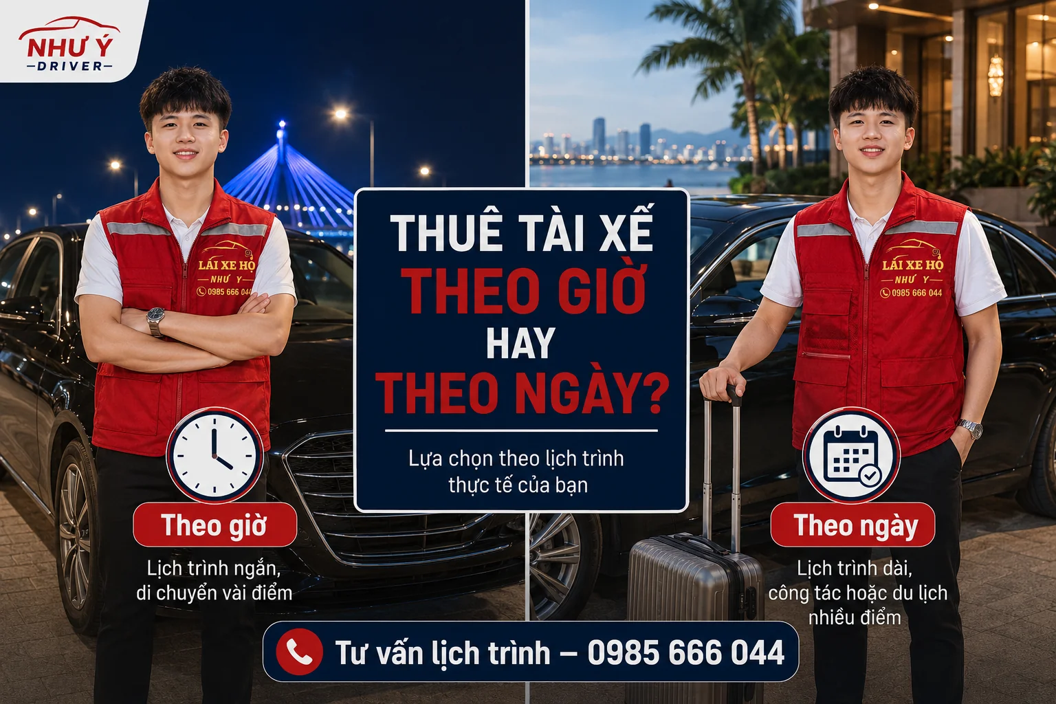 Nên Thuê Tài Xế Theo Giờ Hay Theo Ngày? Hướng Dẫn Chọn Gói Tiết Kiệm
